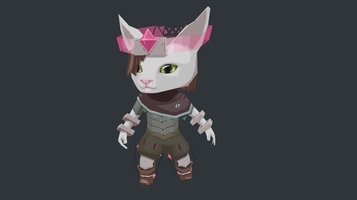 Cat Demi God 3D Model