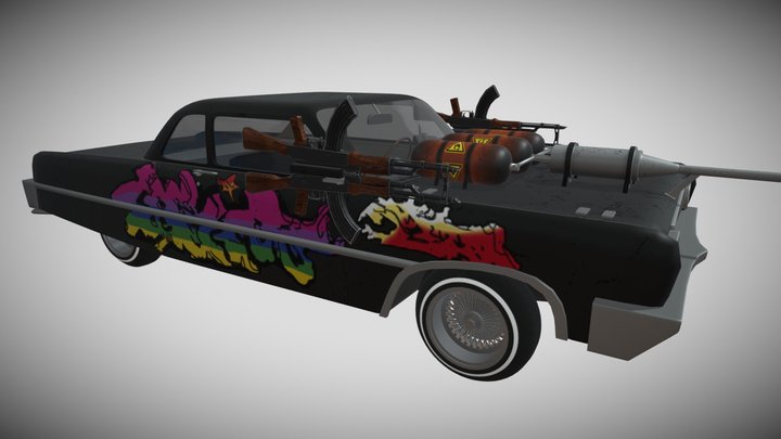 Twisted Metal Harbor City Thumper Remake 3D Model