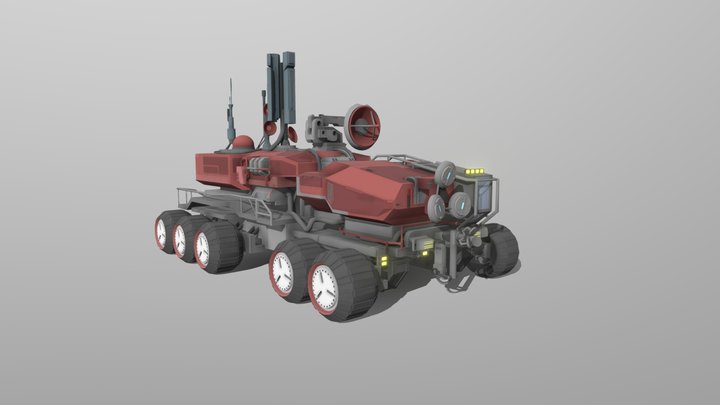 Moon Rover 3D Model