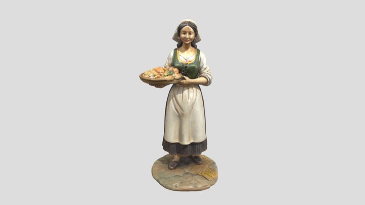 woman&baker 3D Model