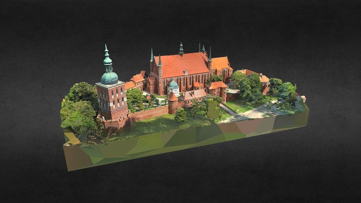 Frombork. Cathedral Hill. 3D Model