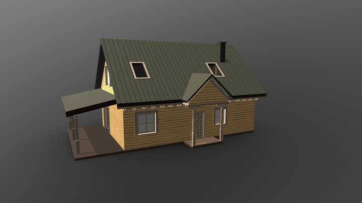 Traditional wooden house 3D Model