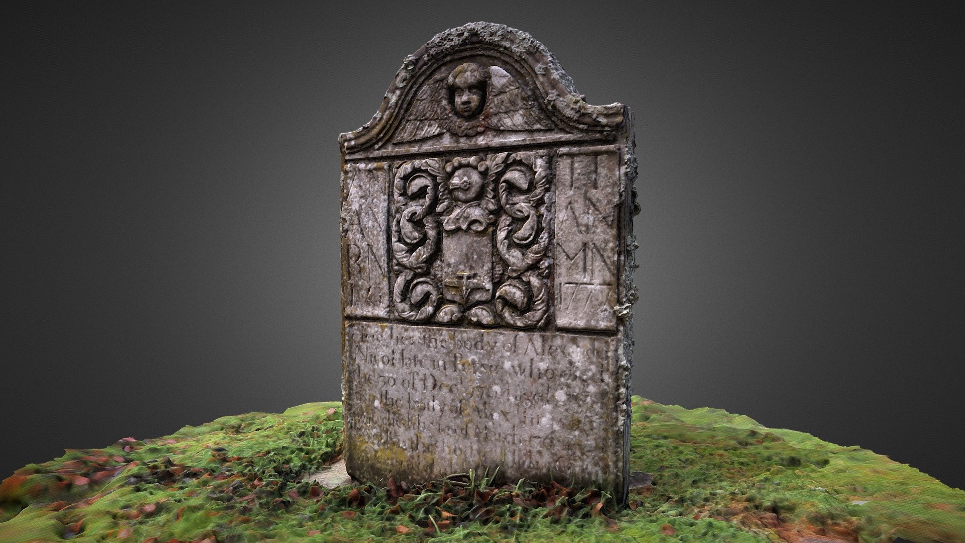 1764 Gravestone at Birse Kirk, Aberdeenshire