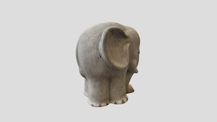Pottery Elephant 3D Model