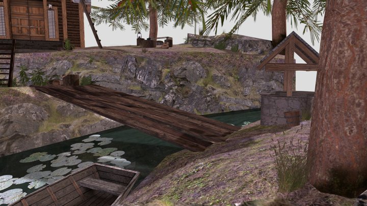 DAE Diorama - Forest loner 3D Model