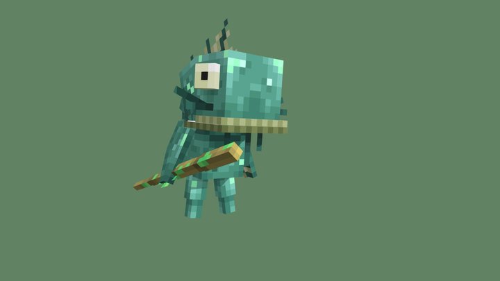 Bacalaum Fish 3D Model