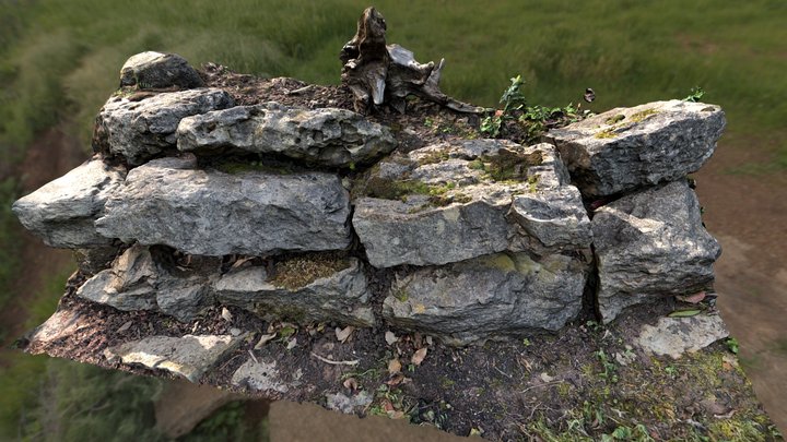 HQ mossy garden stones – Modèle 3D gratuit STL