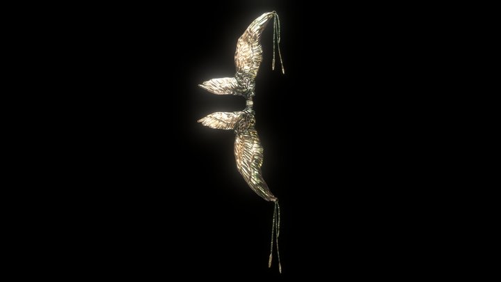 Winged Bow 3D Model