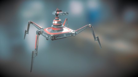 Robo Turret 3D Model