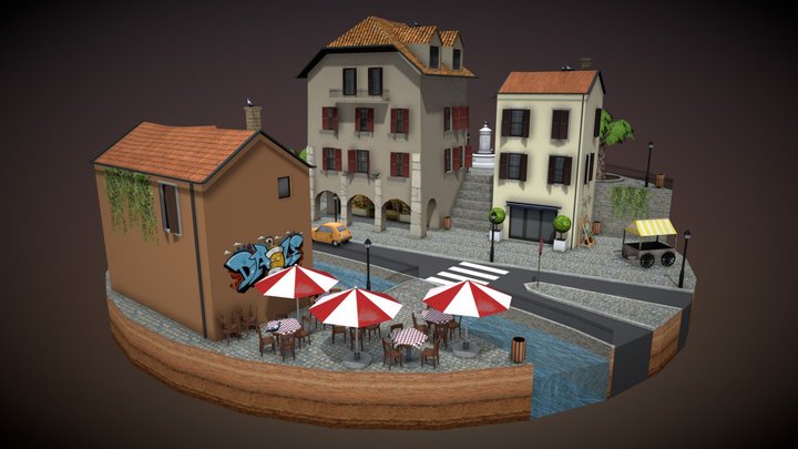 CityScene Annecy 3D Model