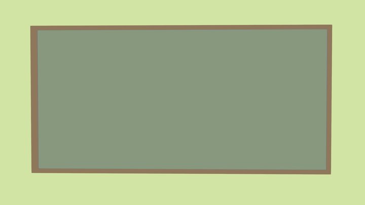 Blackboard 3D Model