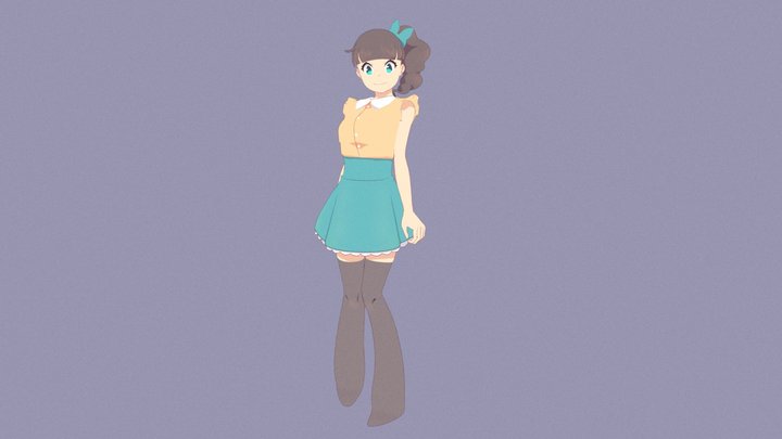 秋山愛 3D Model