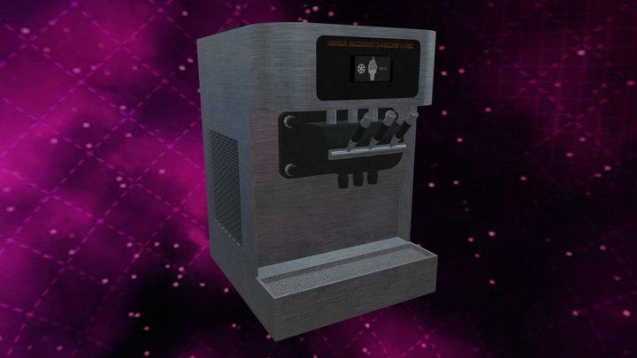 Ice Cream Dispenser .Blend FREE Low Poly