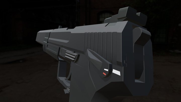 USP 'Tactical' Model By "Quill" 3D Model