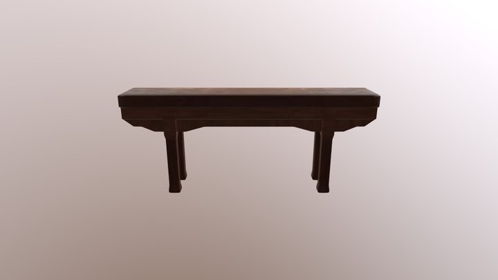 Tang Dyansty Altar Table 3D Model
