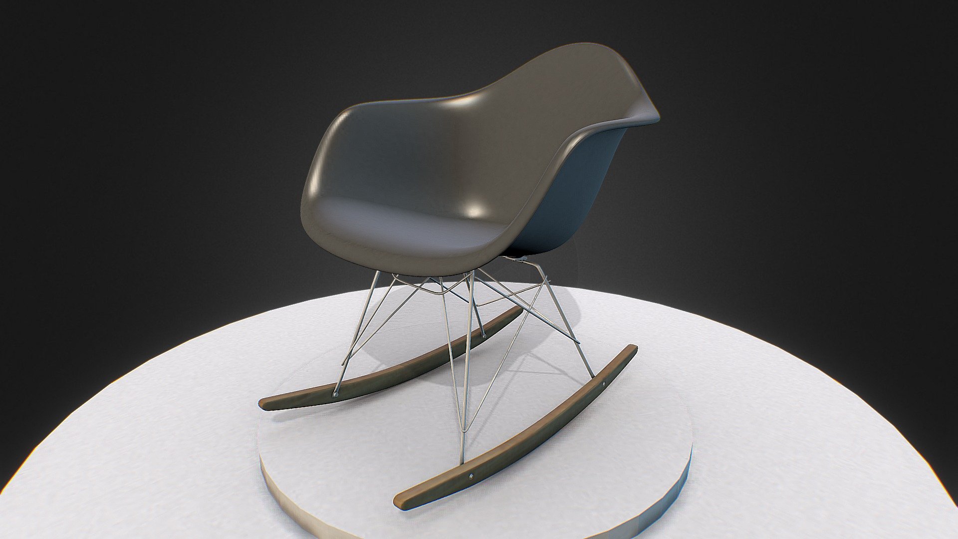 Rocker Chair By Vitra Eames Model Test 3D model by Gustavo Martins