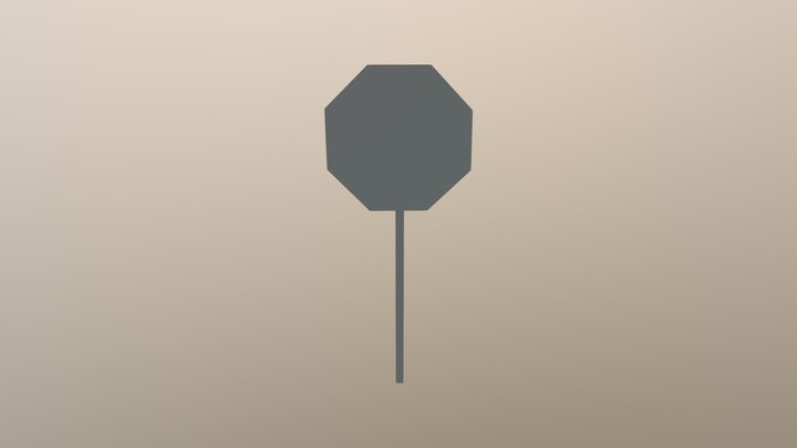 Stop Sign 3D Model