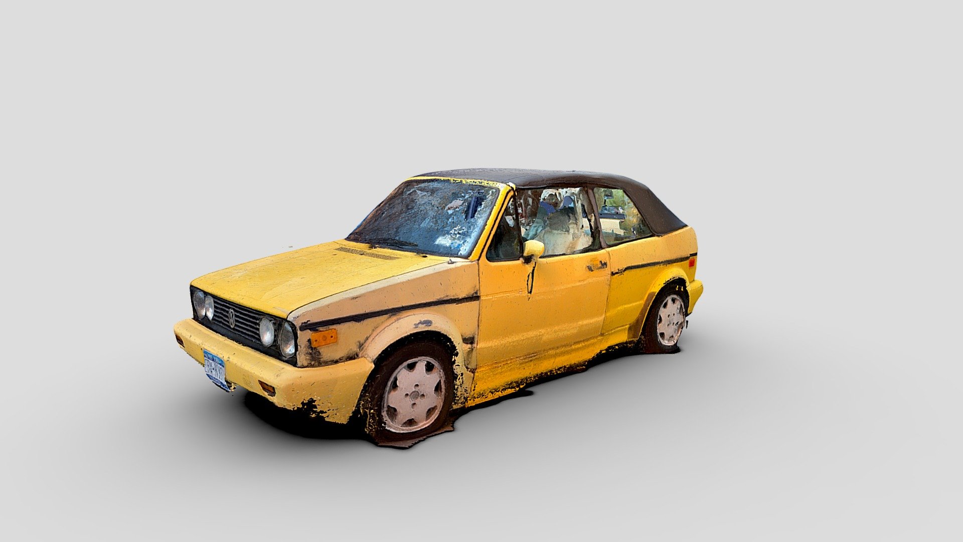 Volkswagen cabriolet scanned with iPhone lidar