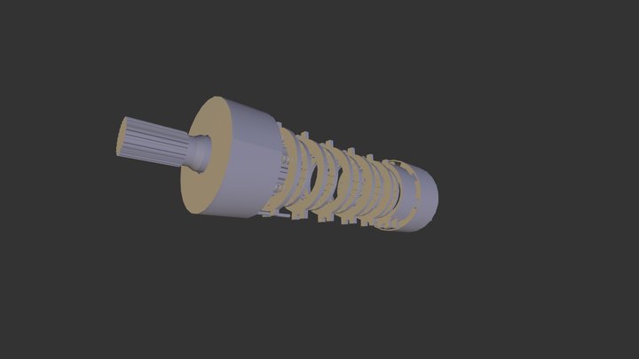 Fail Safe Brake Expanded 3D Model