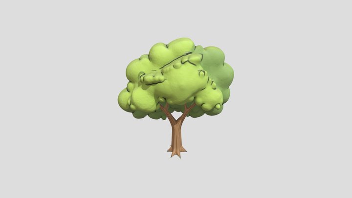 Whimsical Tree 3D Model