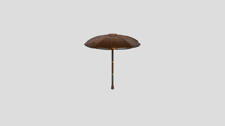 Fortnite BR Umbrella Bronze 3D Model