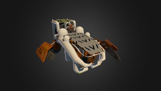 Oban Star-Racers - Rush's StoneCrusher 3D Model