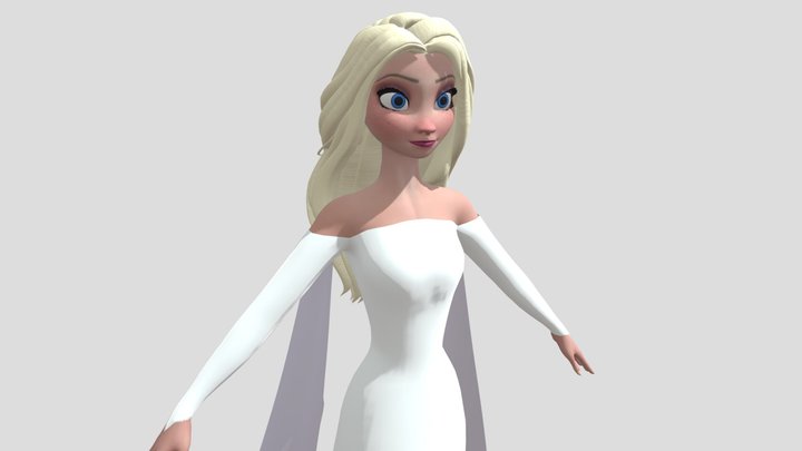 ELSA WHITE SPIRIT. 3D Model