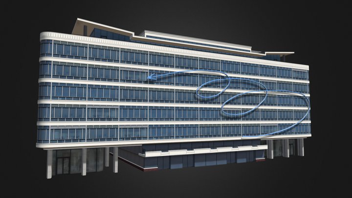 CEDET Central Department Store in Warsaw 3D Model