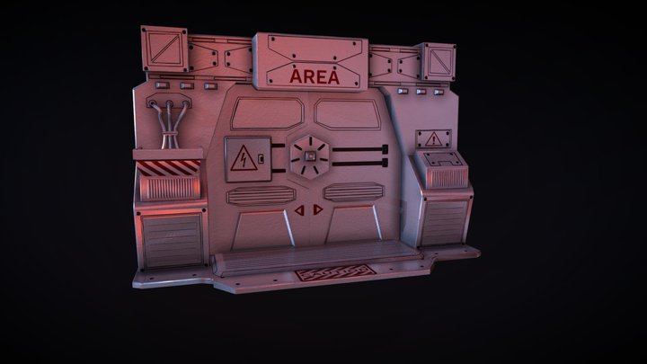 Sci_fi_Door 3D Model