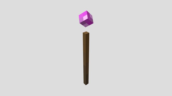 Magic Stick - Minecraft 3D Model