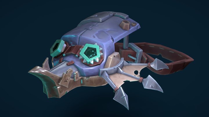 Stylized Asset Sculpt - Crocodile Mask 3D Model