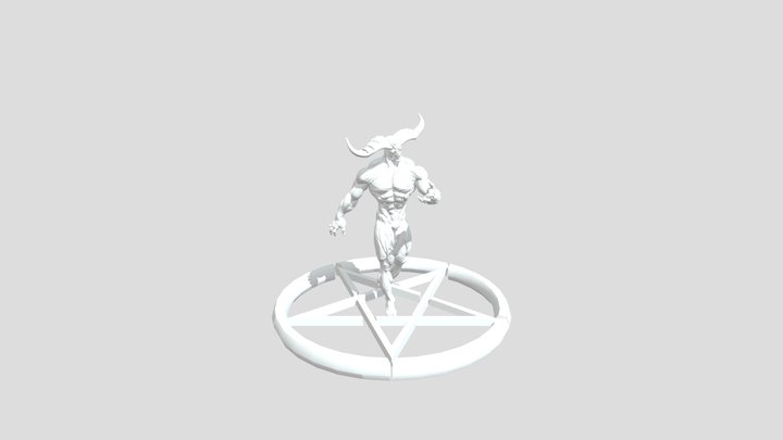 Demon and star 3D Model