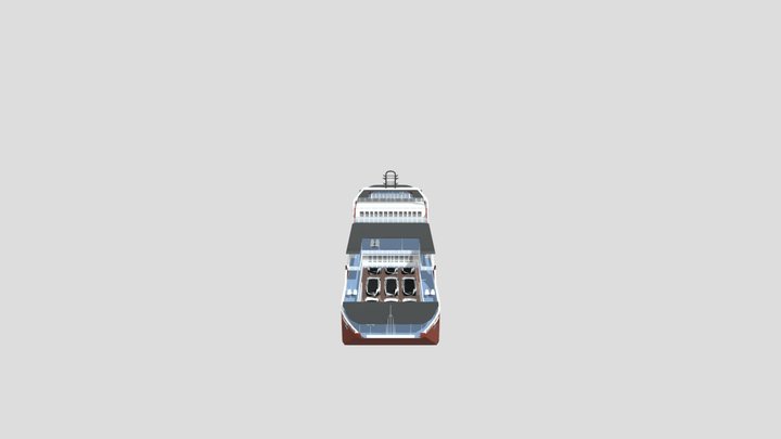 M2M 1 Model - Red Ferry 3D Model