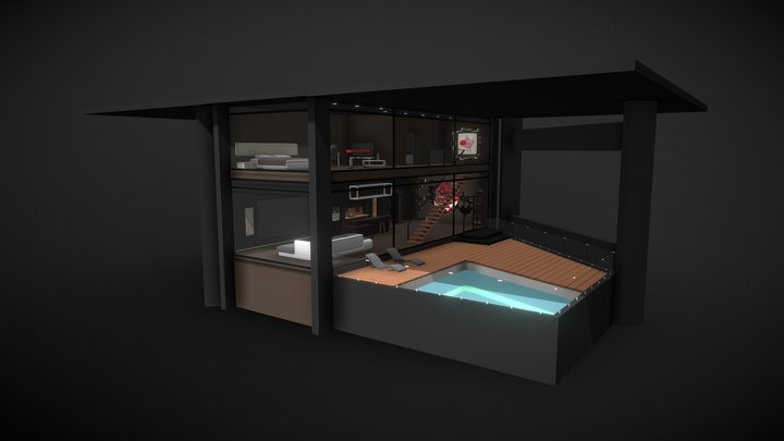 "Soviet table" house 3D Model