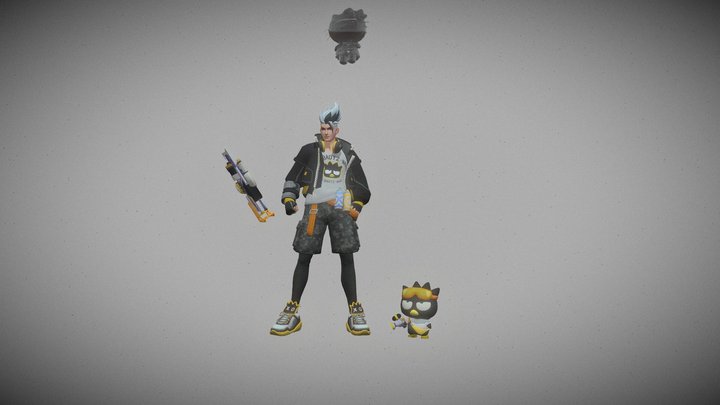 skin sanrio claude 3D Model