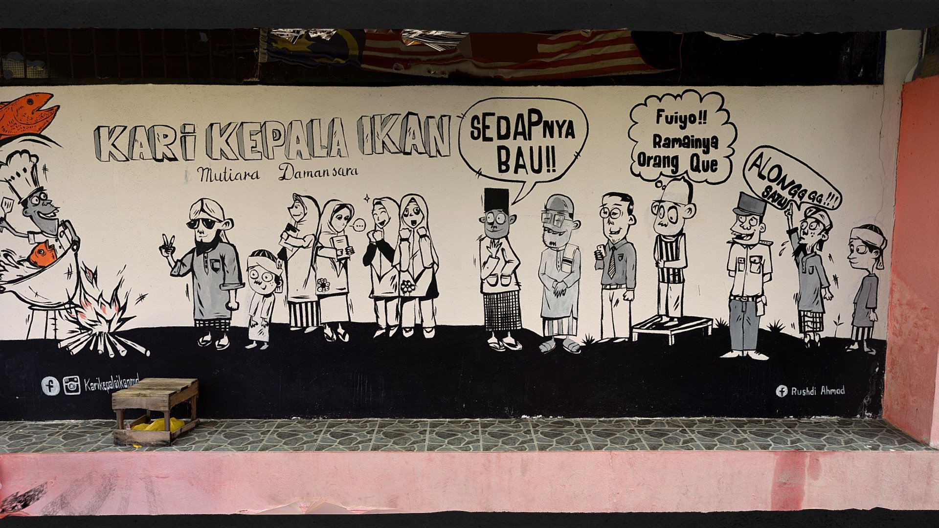 Kari Kepala Ikan - Restuarant Mural