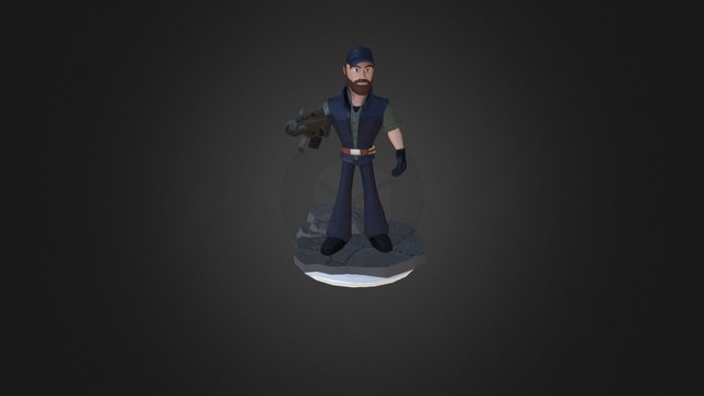 Chuck Norris Disney Infinity 3D Model
