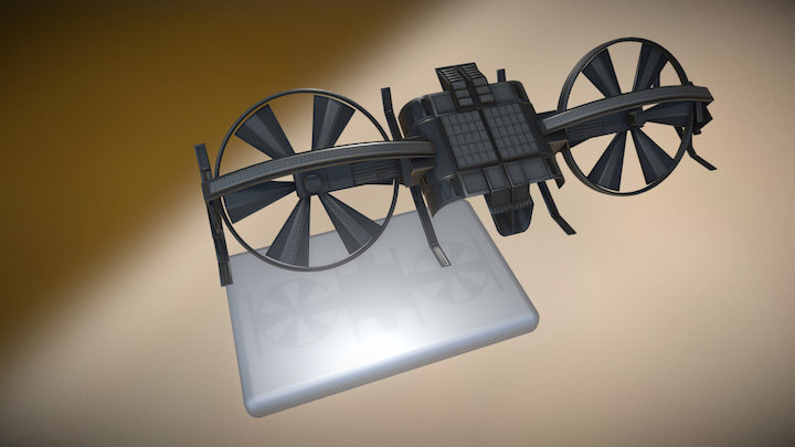 Controllable Drone Animation – Kostenloses 3D-Modell STL