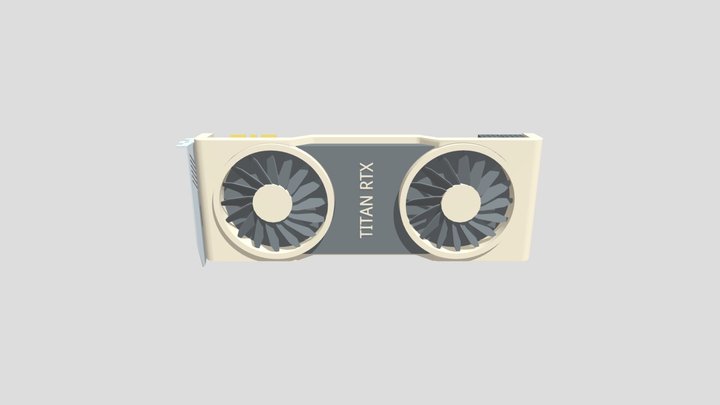 TITAN RTX 3D Model