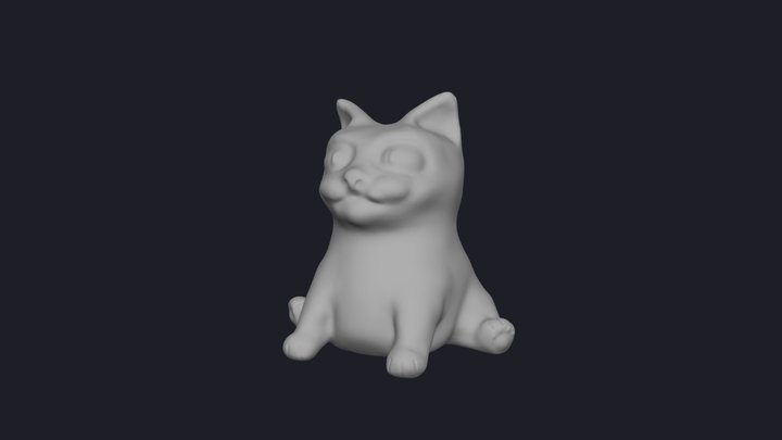 A Normal Sitting Cat
