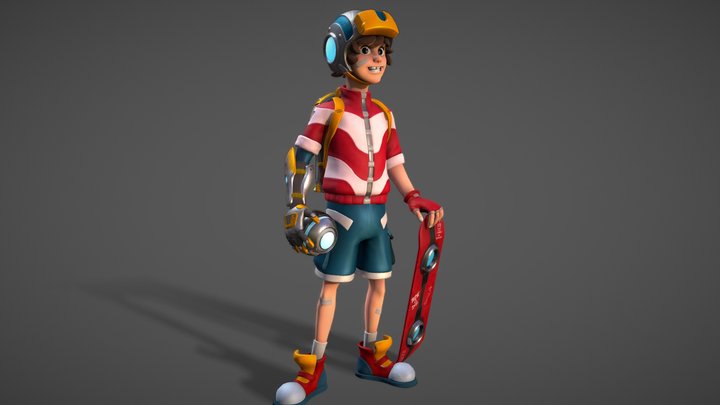 Skater Boy 3D Model