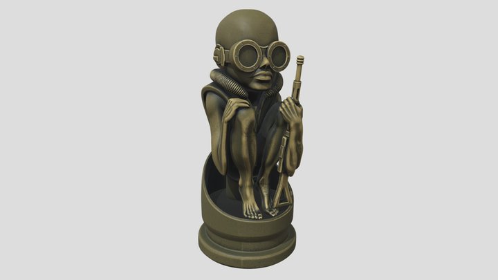 H.R. Giger Birth Machine Baby – Free 3D Model STL