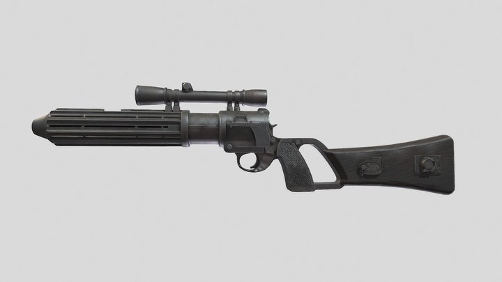 Boba Fett: EE-3 Carbine Rifle 3D Model