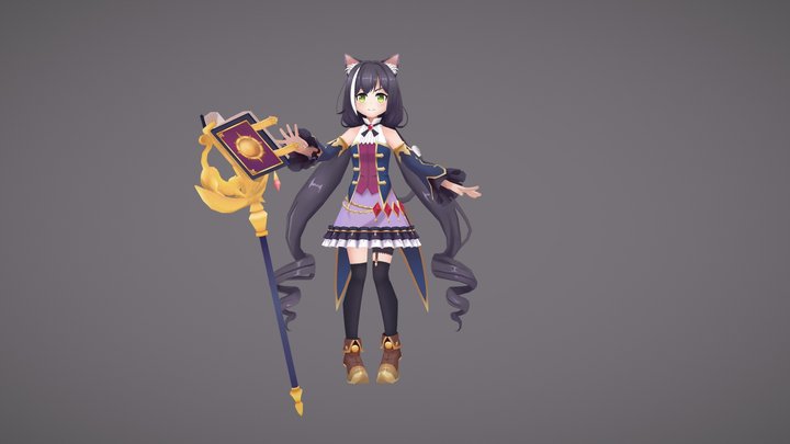 Princess Connect! Re:Dive Kyaru 3D Model