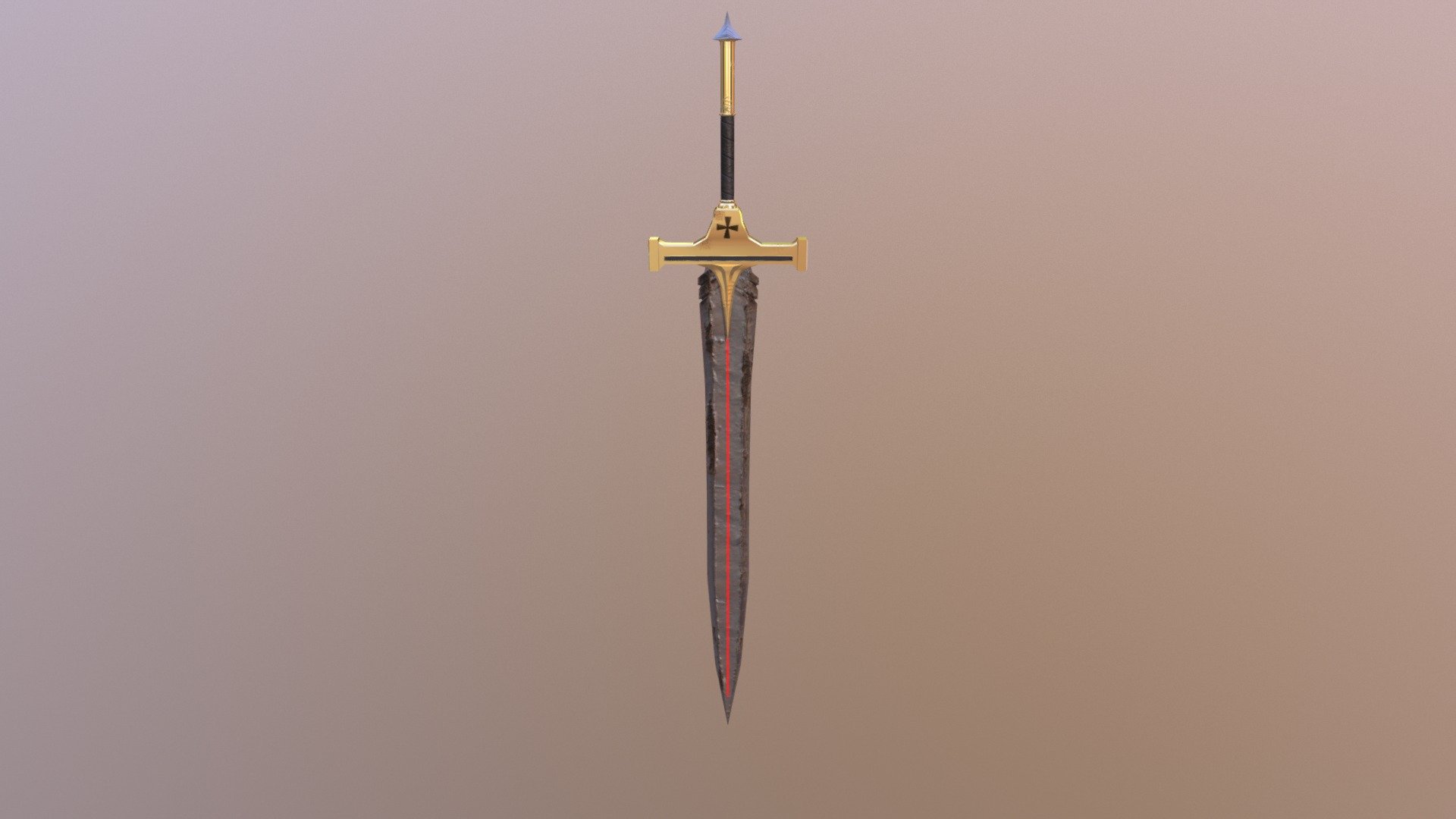 Magical Evil Templar Sword