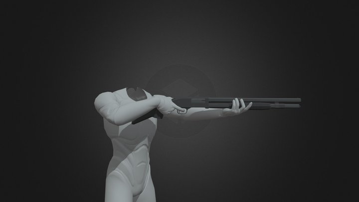 MoCap PumpAction Weapon Animations A 3D Model