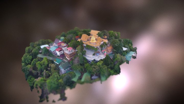 Sutep Temple ,Chiangmai Thailand 3D Model