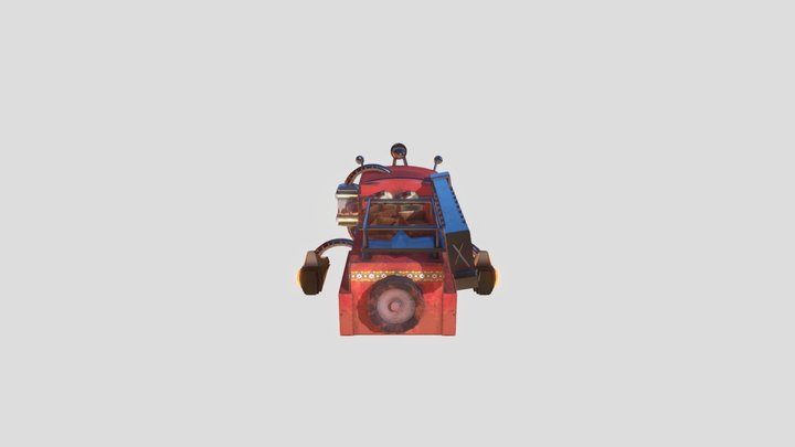 Camion de pompier 1955 Mars 3D Model