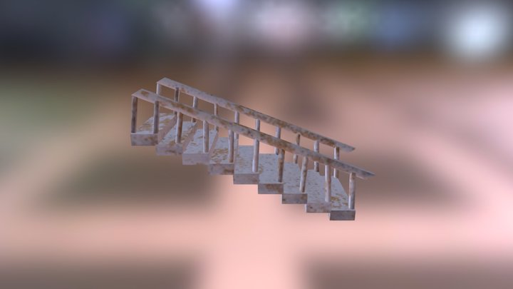 Escada Enferrujada 3D Model