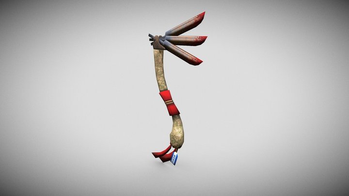 Low Poly Weapon 3D Model